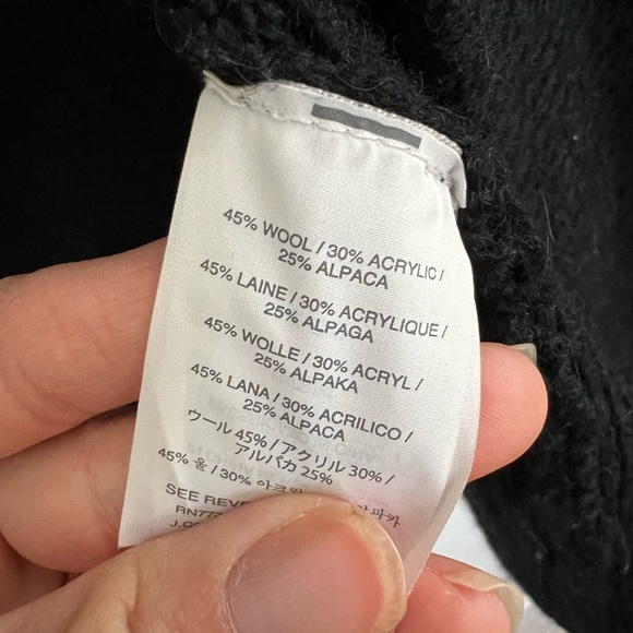 J Crew Wool/Alpaca Open-Front Shawl Cardigan - Picture 5 of 5